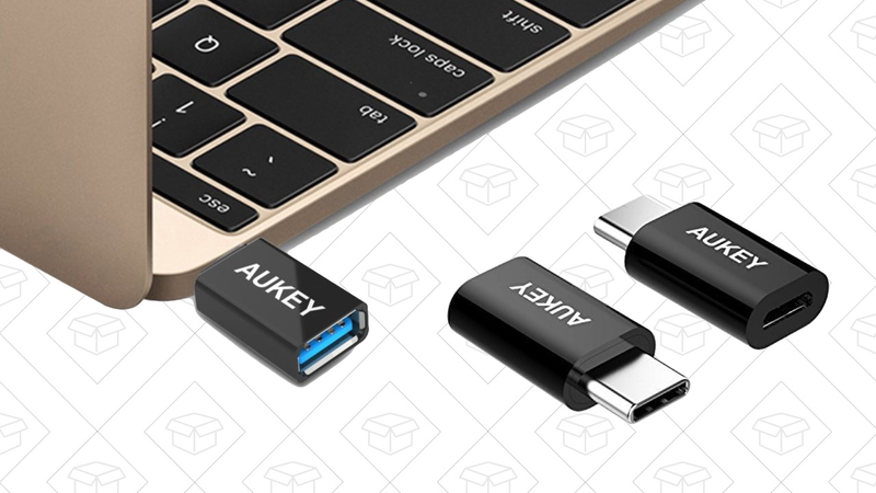 Aukey 2-Pack USB to USB-C Adapters, $7 with code AUKUSBC1 | 3-Pack MicroUSB to USB-C Adapters, $7 with code AUKUSBC6